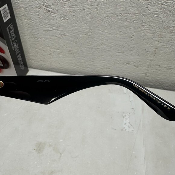 Dolce & Gabbana Sunglasses DG4437 501/87 Black Frame And Lenses - Picture 5 of 6